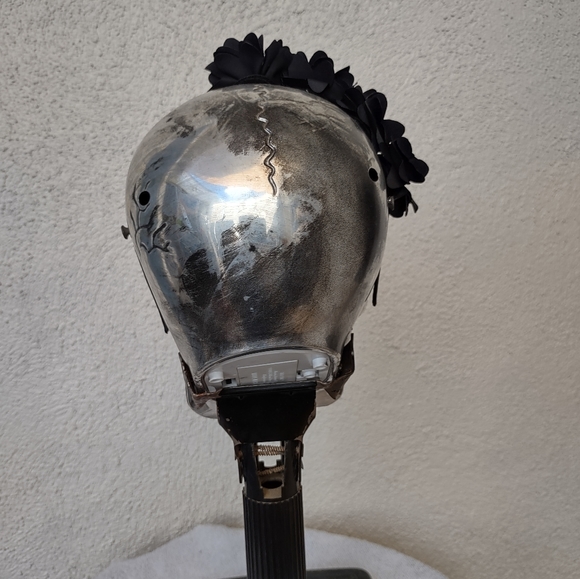 Handmade Floral Headband with Rhinestones Dressy Contemporary Holiday Festive - Picture 4 of 7